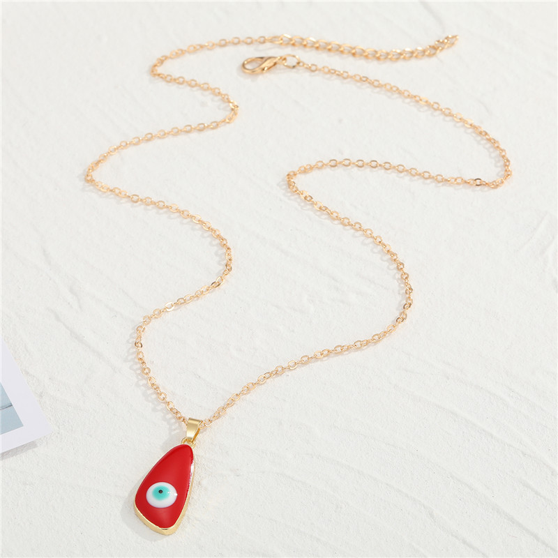Women's Resin Drop Oil Pendant Necklace