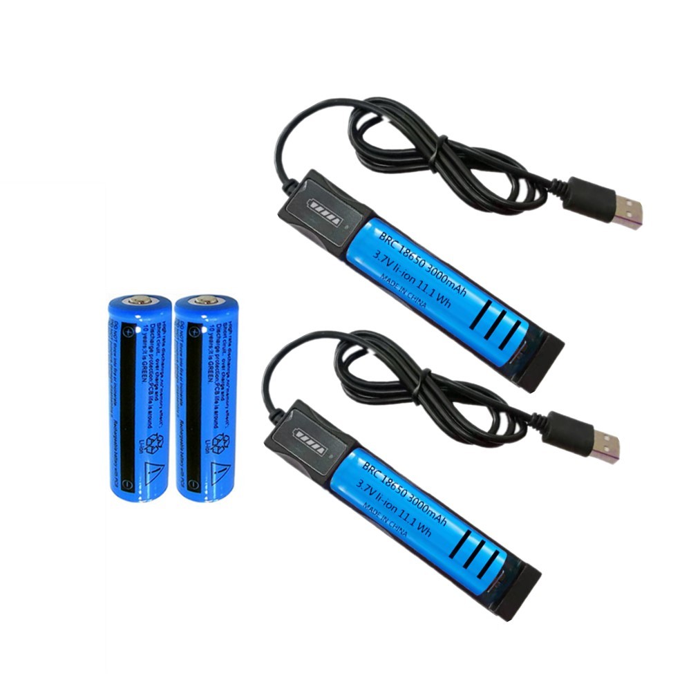 Li-ion Battery Charger 3000mAh 3.7V Rechargeable Batteries USB Charger For... 12