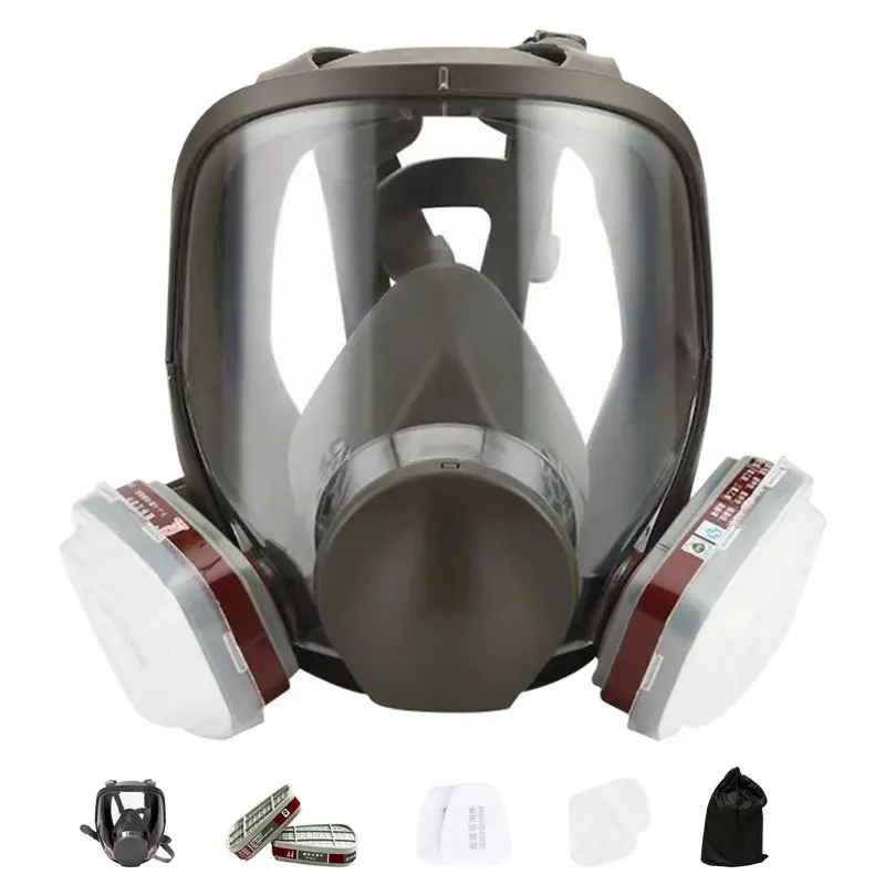 6800 Full Face Gas Mask 15 IN 1 Chemical Vapor Paint Spray Respirator