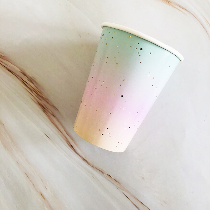 Paper Cup Rainbow Plate