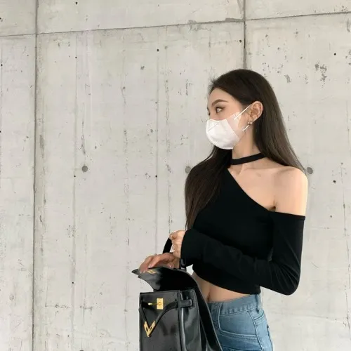 Button Drape Fall High Rise Slim Straight Wide Leg Jeans Black - Shop at LoveMi