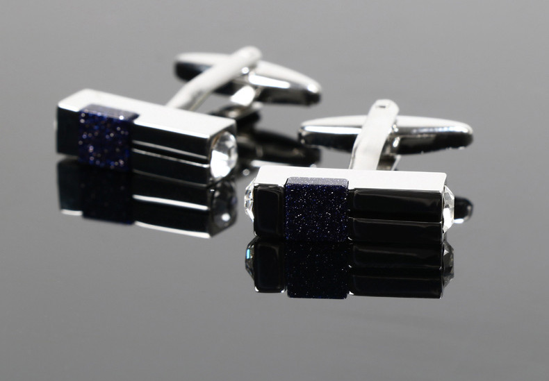 Men's Shirt Button With Diamond Light Luxury Business — foto 5