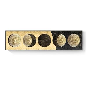 Title 1, Hanging Picture Moon Earth Gold Foil Light Luxu...