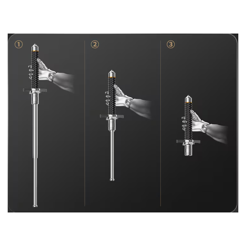 26 Inch Multifunctional Hiking Pole, Level 3, Extendable, Portable,car Mounted, Impact Resistant, Used For Hiking, Camping