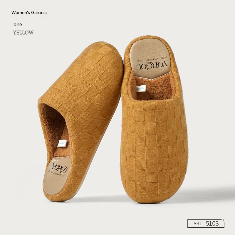 Coral Fleece Thermal Base Cotton Slippers