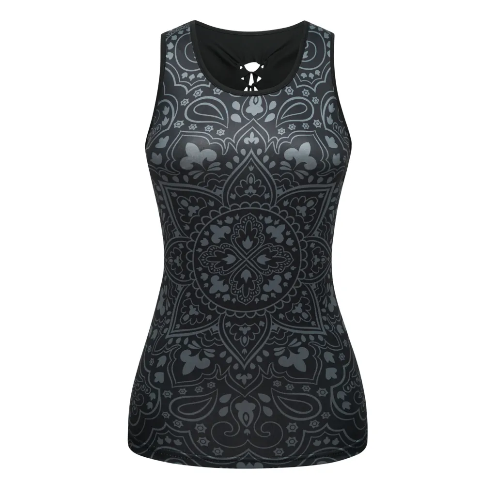 Sleeveless Digital Print Sexy Slim T-shirt - 18 Style