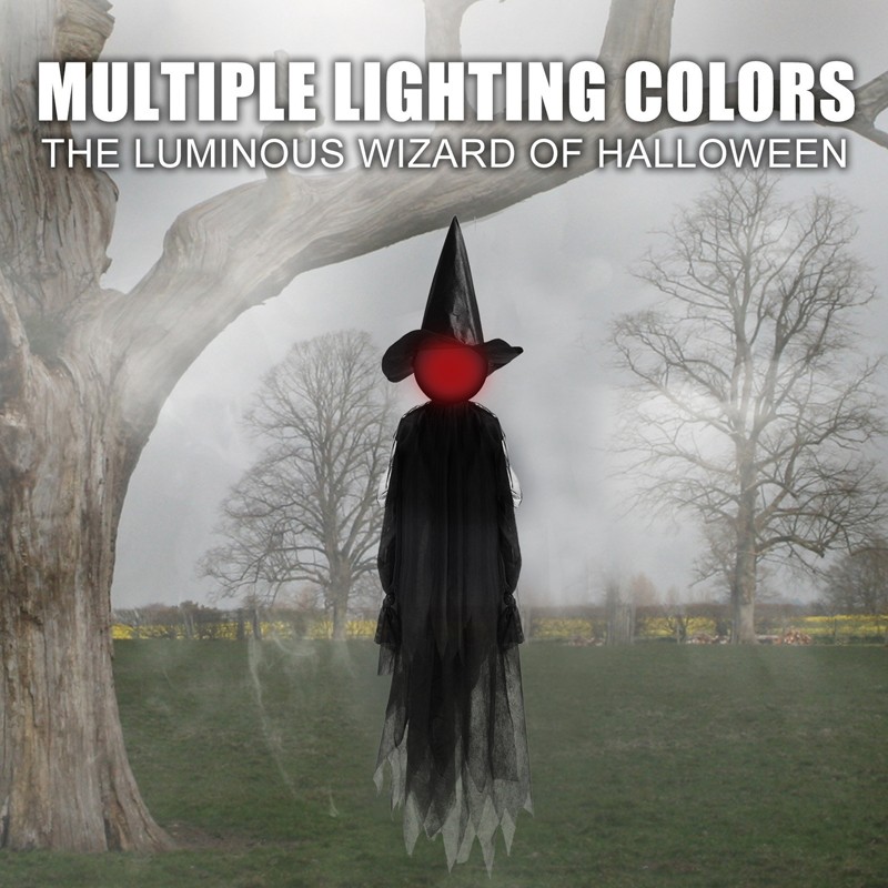 3X Halloween LED Light Up Screaming Witch Decor With Voice Control For Garden — image 6