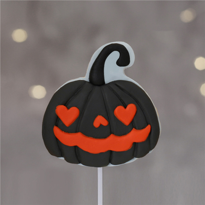 Black round pumpkin