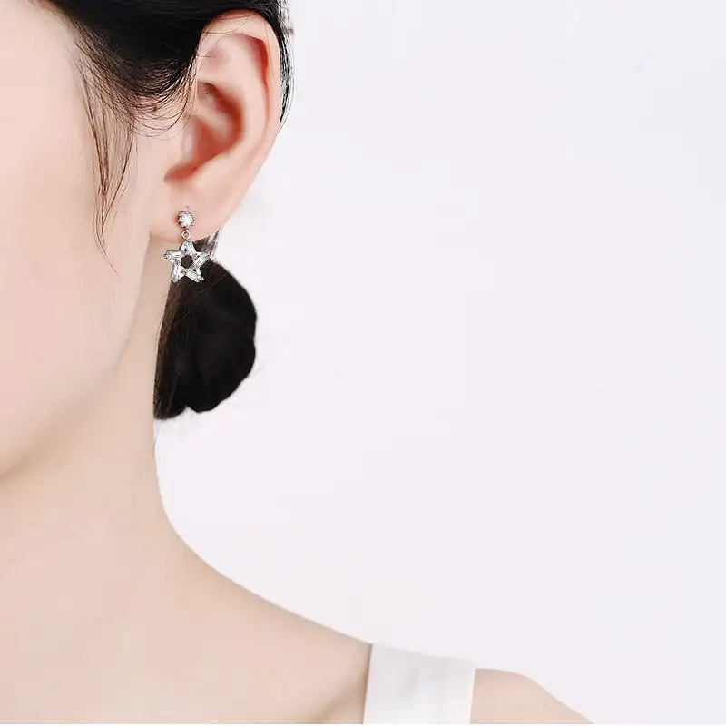 Sterling Silver Earrings Factory Direct All-match Jewelry
