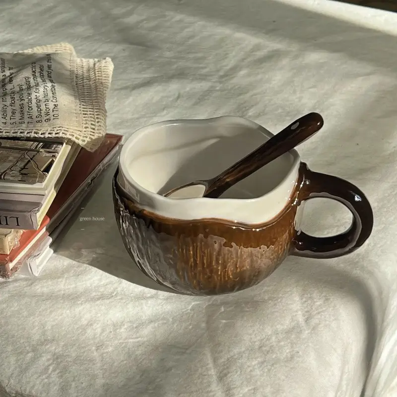 Creative And Cute Coconut-themed Coffee Mug, Ceramic