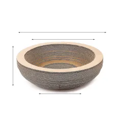 Cat Scratch Board Corrugated Paper Catnip Cat Box Wear-Resistant Scratch Resistance Vertical Plate Nest Cat Scratch Pad Rub - Bowl Shape - View 1