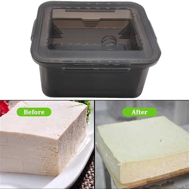 Tofu Press Maker Built-In Drainage Drainer Water Removing Tool