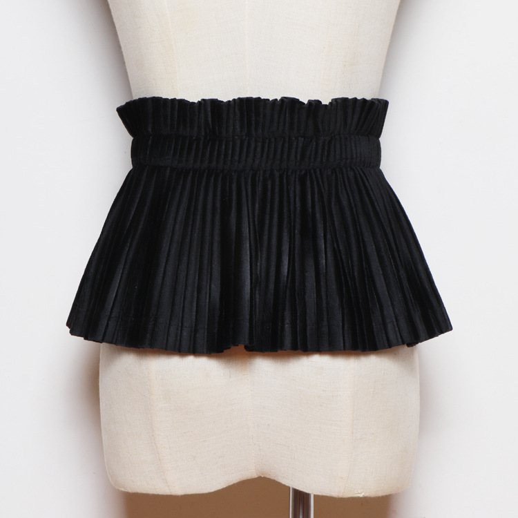 Title 5, Ultra-wide Skirt Belt With Elastic Waistband Co...