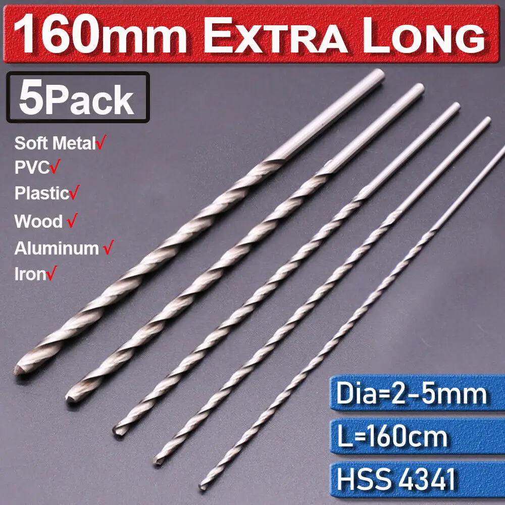 160MM Extra Long Wood Metal Drill Bit