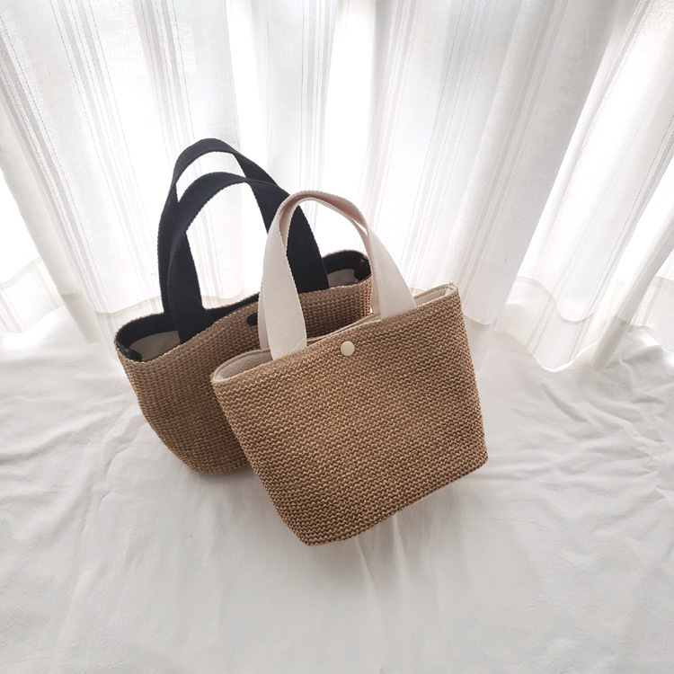 Elegant Ladies Straw Woven Handbag