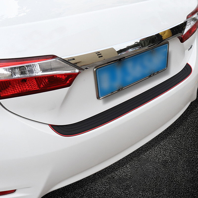 Car Rear Boot Bumper Sill Body Guard Protector Rubber Plate Trim Strip Cover UK.