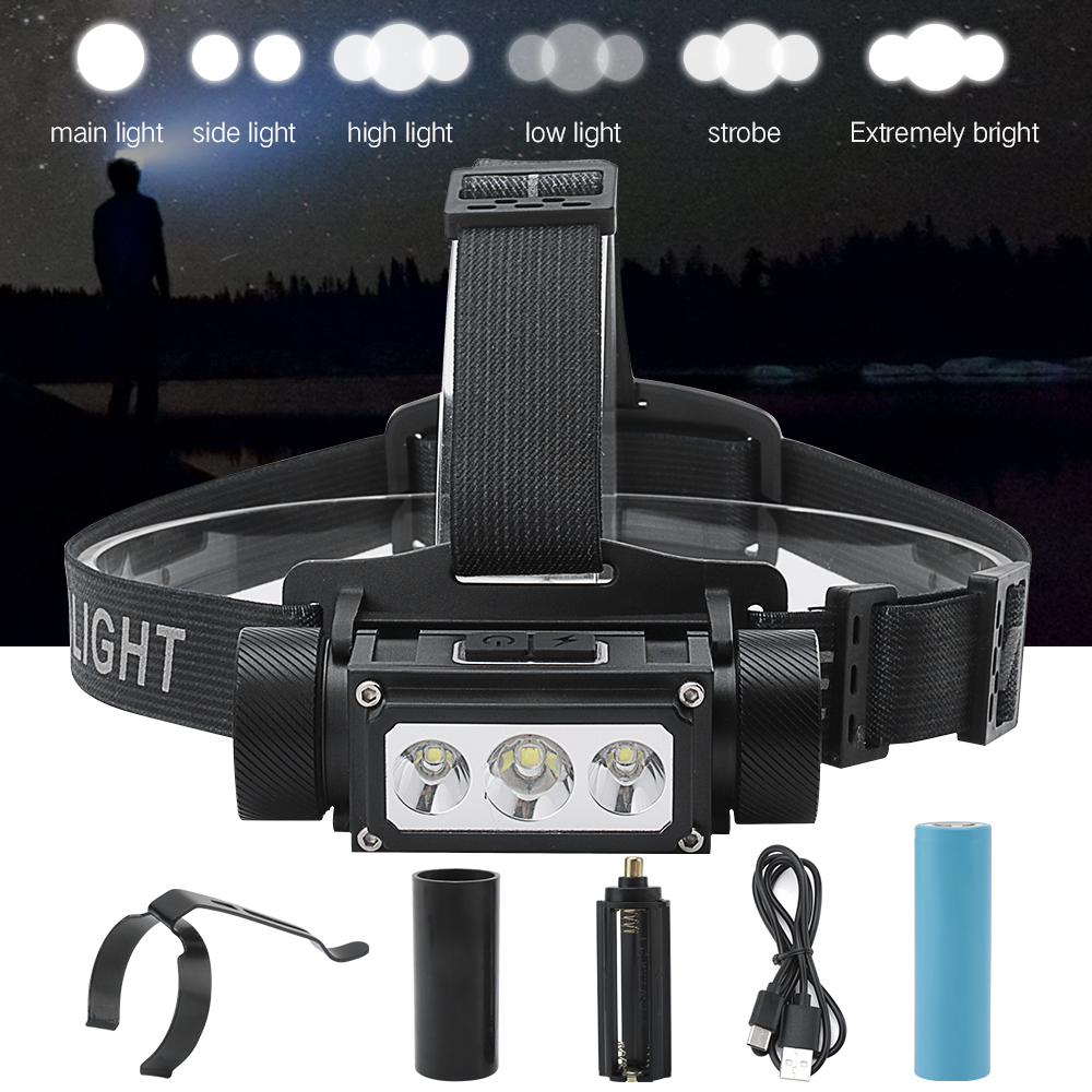 Multi-functional 900000lm LED Headlamp Head Torch Hunting
