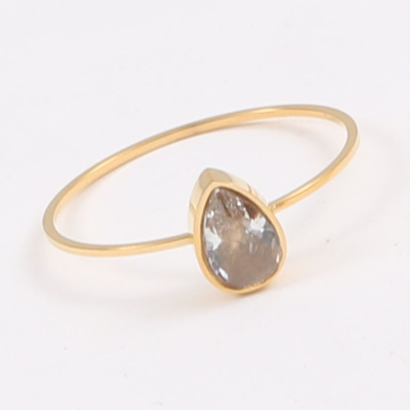 Zirconium Diamond Ring Very Fine Japanese And Korean Series