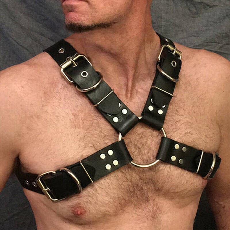 Men's Leather Shoulder Strap Shoulder Costume Accessories - Image 9