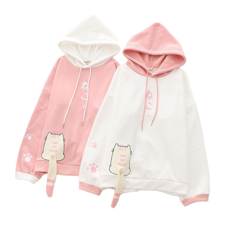 Title 3, Cat warm hoodie with back tail