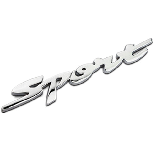 Title 2, SPORTS TURBO Dekoratives Auto-Logo mit Metallic...