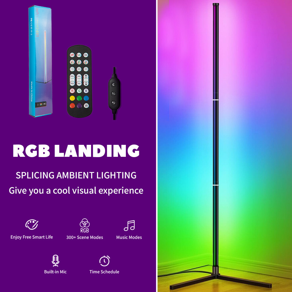 10W LED Floor Lamp RGB Corner Light Standing Mood Remote Colour ModernMinimalist — image 9