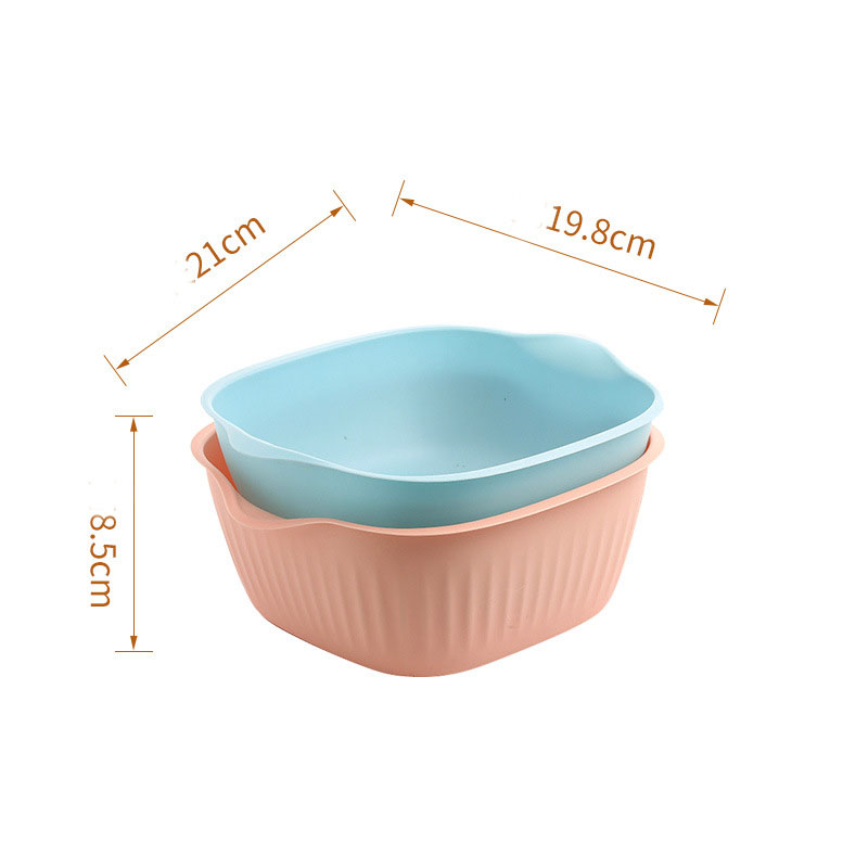 Title 4, Household Simple Plastic Double-layer Drain Basket