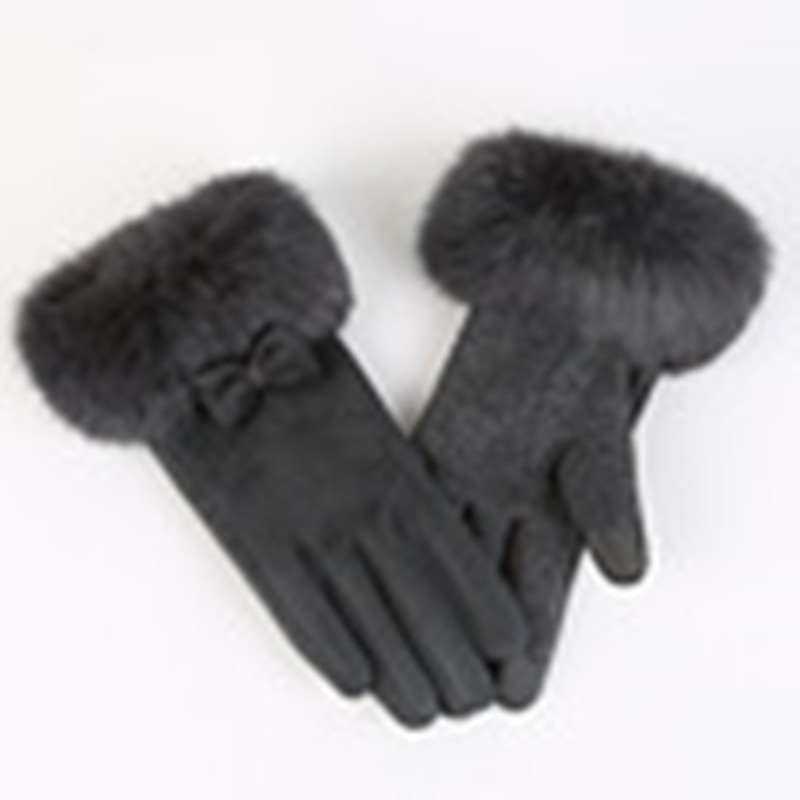 Suede Winter Gloves, picture 3 of 8