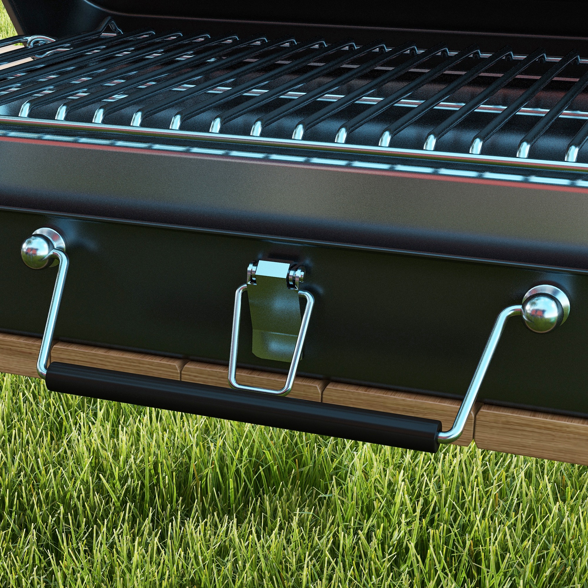 Metal barbecue grill