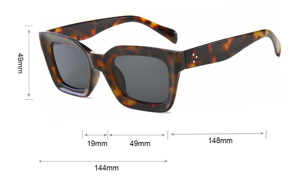 Title 1, Fashion Retro Simple Square Sunglasses