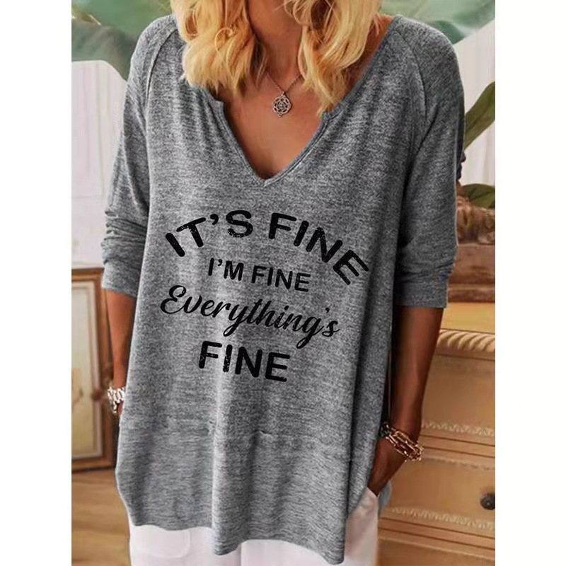 Title 4, Explosive Letter Long Sleeve T Shirt Bottom Top