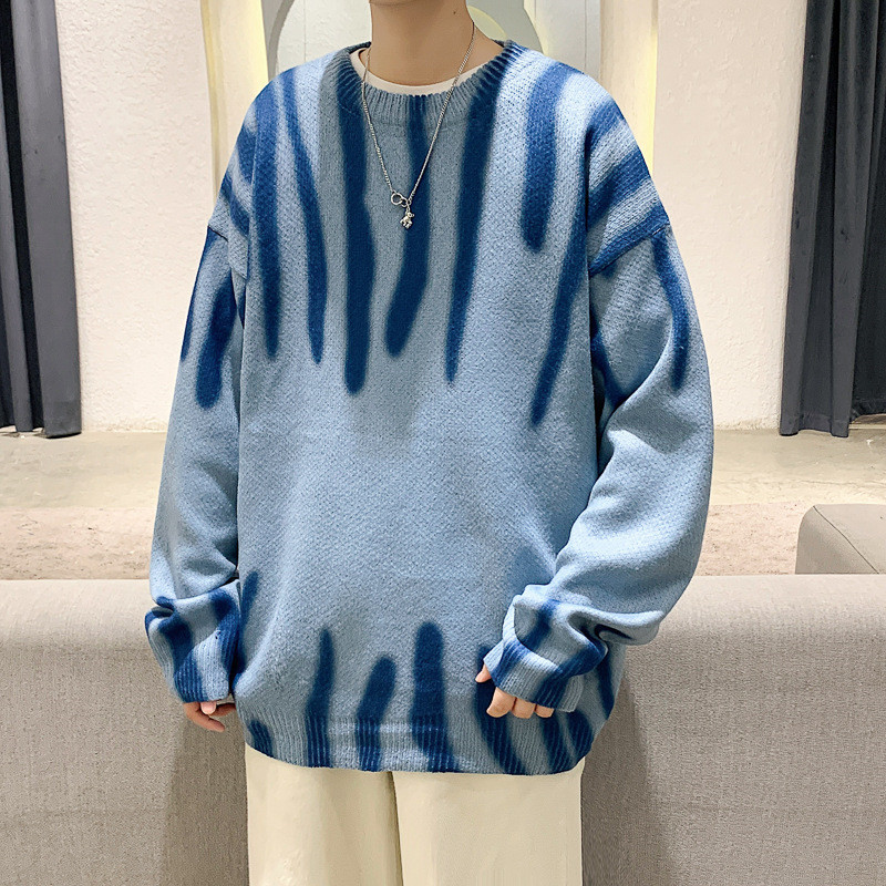 Men's Casual Youth Loose Hong Kong Style Sweater
