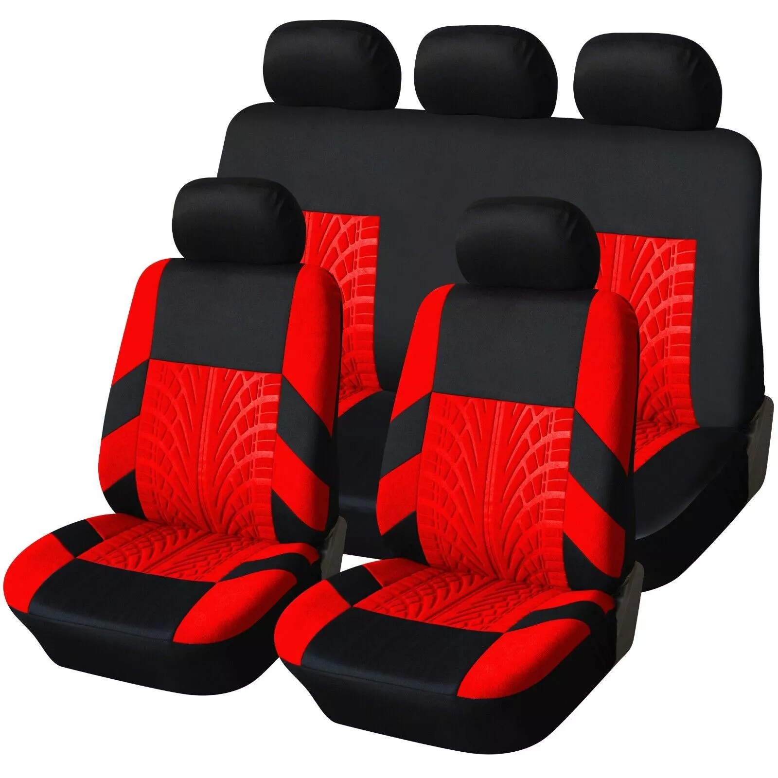 Trax 9pc Full Set Racing Car Fabric Seat Covers Protectors