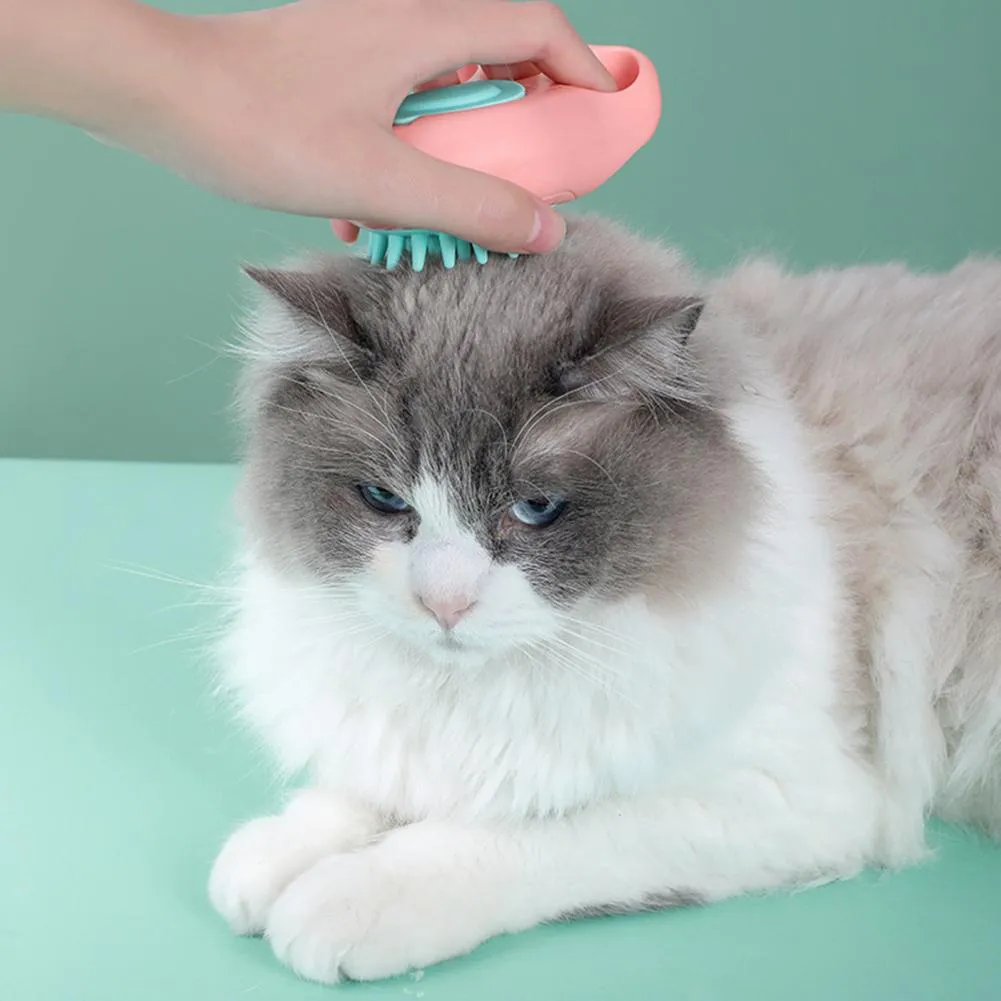 Durable Cat Paw Bath Brush Fine Foaming Labor-saving Cartoon Shape Pet Dog Cat Pet Hair Grooming Brush Reusable Dog Hair Comb Pet Products – image 5