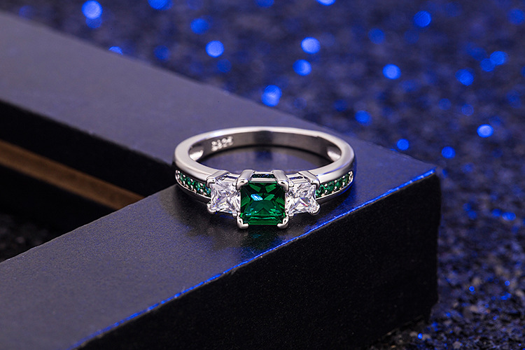 Women Sapphire Ring Female European And American