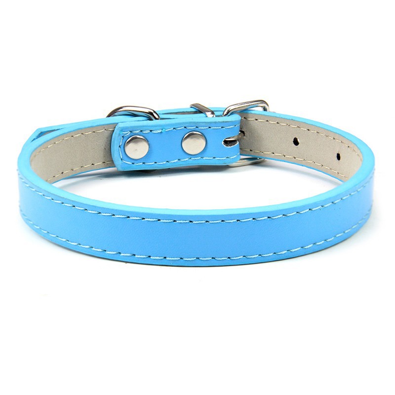 Title 16, Durable and comfortable PU leather pet collar, ...