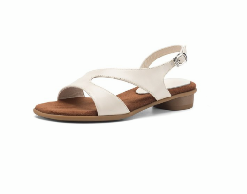 Leather Ankle Strap Sandals