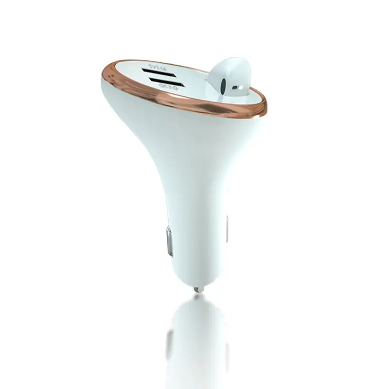 Car Cigarette Lighter Multifunctional Dual USBQC3.0 Car Fast Charging Wireless Headset