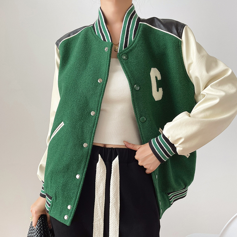 Women's Patchwork Loose Jacket American Retro