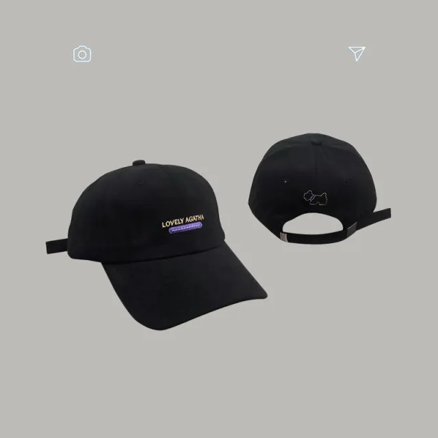 Fashion All Match Letter Baseball Cap Cap Black - Shop at LoveMi