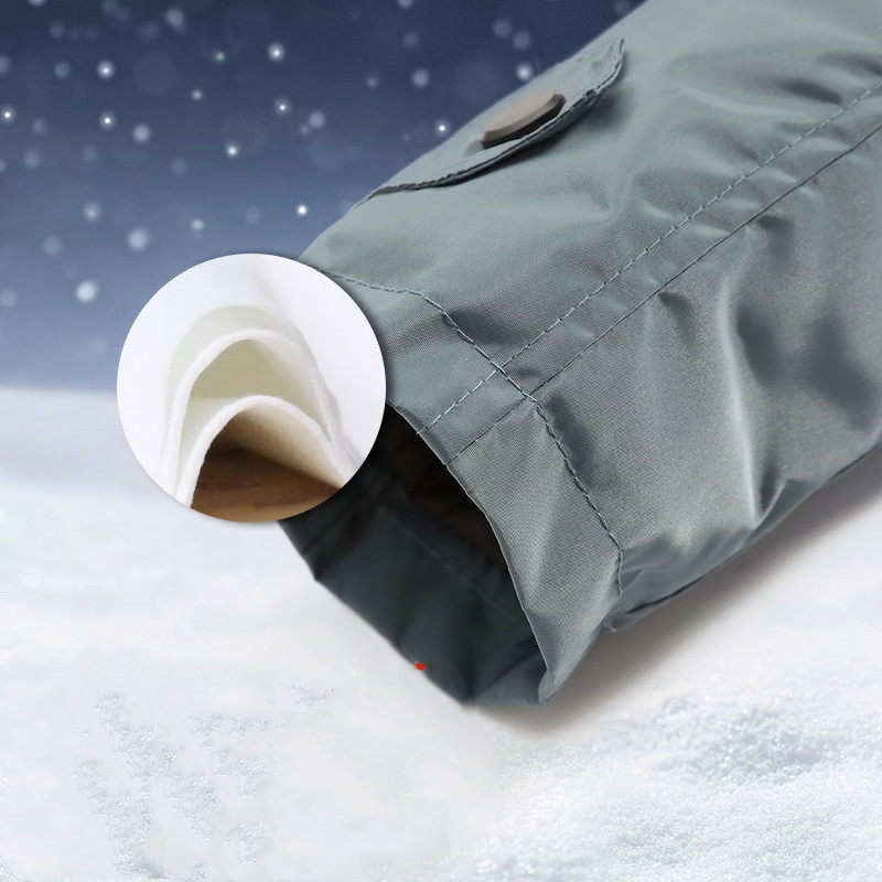 Men's Jacket Plus Velvet Padded Stand Collar Casual Jacket