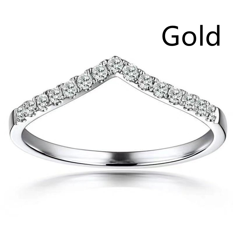 Women's Simple Fashion Set Row Diamond Ring