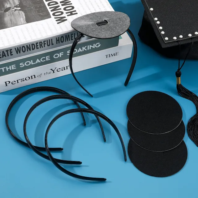 4 Pack Graduation Cap Headband,Grad Cap Band With Adhesive Strip Secures Your Grad Cap Upgrade Insert Hairstyle Hat Accessories Hairband For Gradua... Set Of Four - Shop at LoveMi