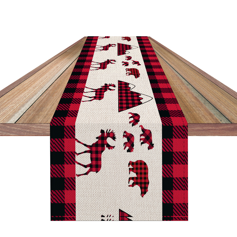 Christmas Table Runner Plaid Pattern (No.1 suit)