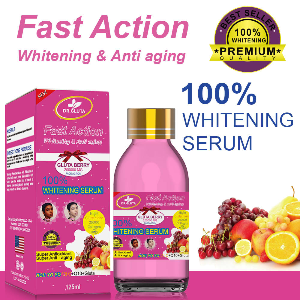 Whitening Serum Made From Fruit Berry Extracts Fast Action Whitening & Anti Aging Serum Skin Care 125ml