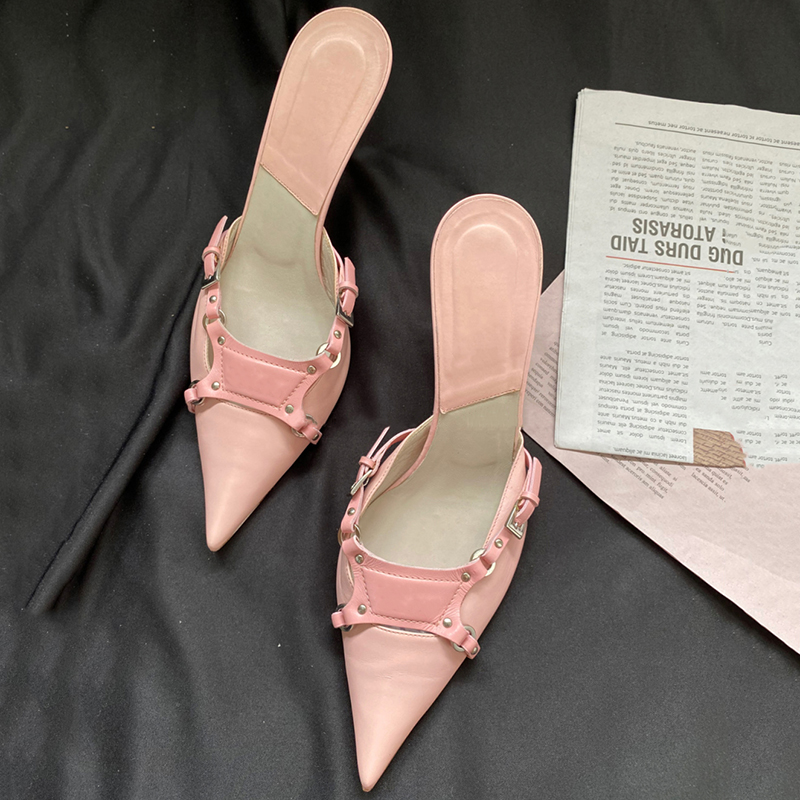 RareLace-Up Muller Vintage Pointed-Toe Shoes