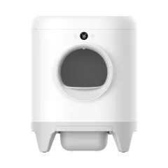 7L Large Capacity Quick Cleaning Smart Toilet APP Remote Control Auto Self-cleaning Automatic Cat Litter Box - White - View 1