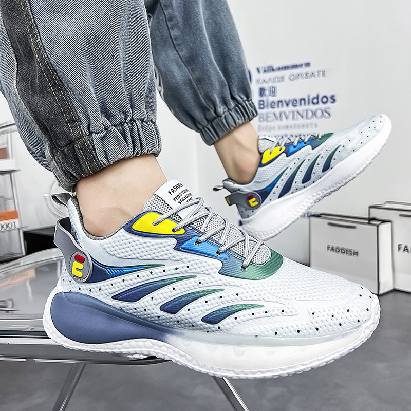 Men's New Mesh Sneakers Breathable Soft Sole Casual