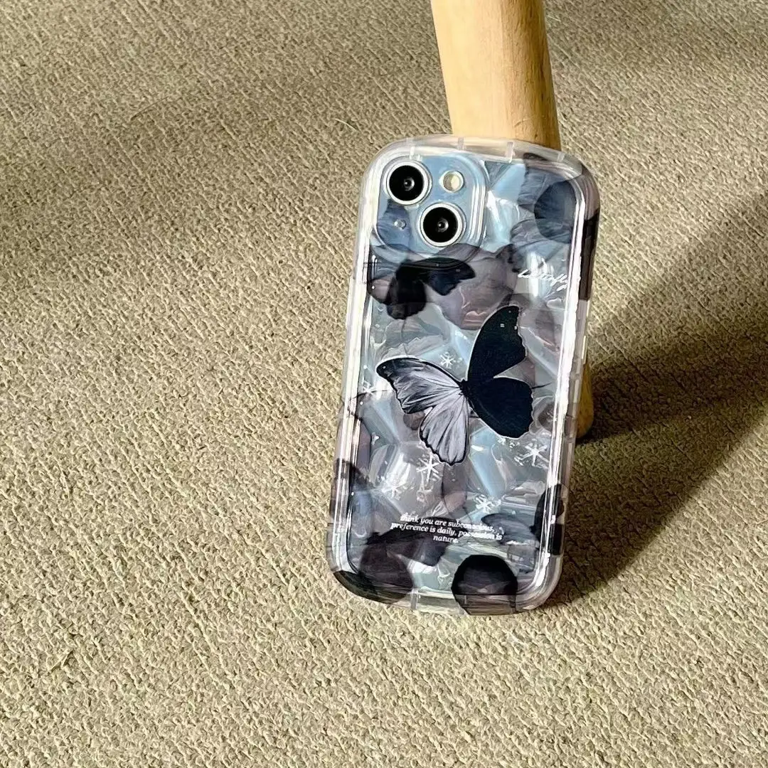 Creative Silicone Butterfly Bracket Phone Case