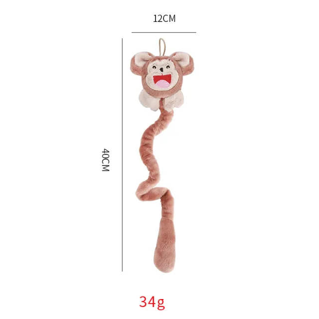 Creative Pet Supplies, Spring loaded Plush Toys That Can Be Hung Up, Contain Catnip And Are Durable For Cats To Chew On Brown - Shop at LoveMi